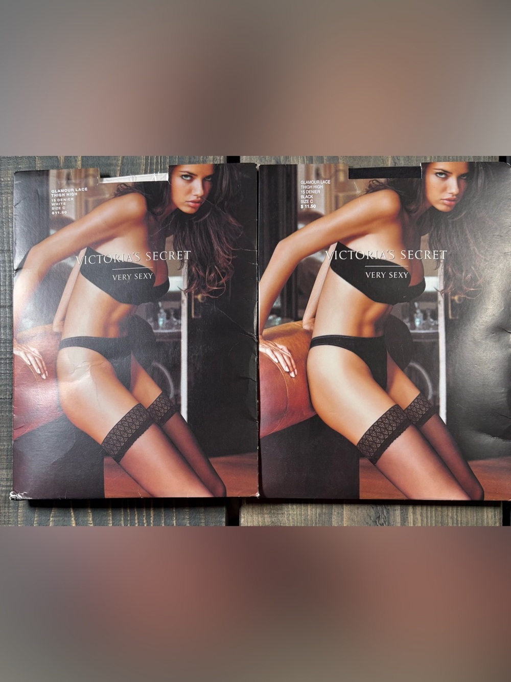 Vintage Victoria's Secret Black Lace Thigh Highs - Very Sexy